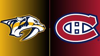 Nashville Predators vs Montreal Canadiens  Game 3 MTL Lead 20  1113 2024 EHL Livestream [upl. by Cibis]