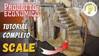 Scale per presepe in polistirene  Tutorial facile fai da te [upl. by Haisoj]