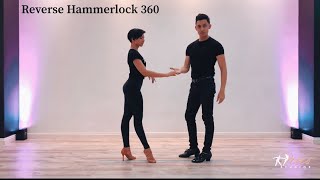 Salsa Tutorial 360 Reverse HammerLock Easy 360 Nery Garcia amp Serena Cuevas [upl. by Ciaphus203]