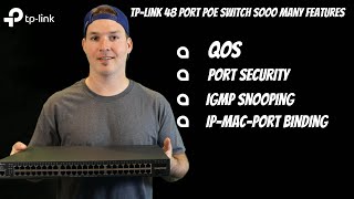 TPLink 48 Port PoE Switch SOOO Many Features [upl. by Killian]