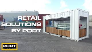 Popup Sushi Container Bar  Port Shipping Containers [upl. by Nywg]