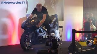 Crighton CR700W startup at the National Motorcycle Museum Live event 2022 [upl. by Mcquoid396]