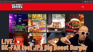 Live Gescheitert BurgerKingFan versuchte JPs Big Boost Burger zu testen [upl. by Euqinitram753]