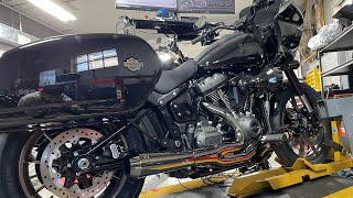 Black chrome Bassani road rage 2 on Low rider st [upl. by Oderf]