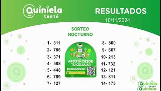 SORTEO VESPERTINO Y NOCTURNO 10112024 [upl. by Edia]