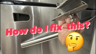 How to fix broken refrigerator door handle [upl. by Pablo]