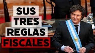 Las tres reglas fiscales de Javier Milei para rescatar a Argentina [upl. by Mehcanem937]