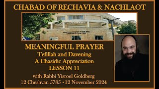 Meaningful Prayer  Tefilah and Davening – A Chasidic Appreciation  Lesson 11 [upl. by Ivetts]