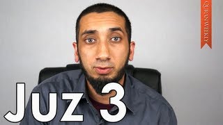 Understanding Trials amp Difficulties Juz 3  Nouman Ali Khan [upl. by Oidualc]