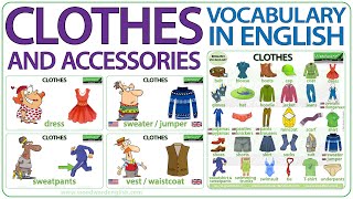 Clothes in English  Learn English Clothes Vocabulary  Names of clothes in English [upl. by Christoffer]