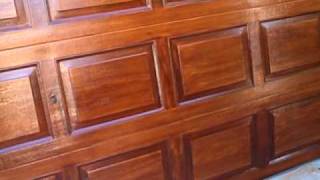 How To Woodgrain Garage Door  Part 17 Review after application [upl. by Ailin175]