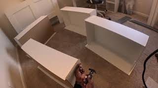 IKEA BRIMNES  Headboard and Bed instructions gopro ikea diy taskrabbit Part 2 [upl. by Miko]