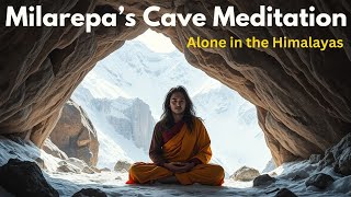 Milarepa’s Cave Meditation Alone in the Himalayas Ailight AI tibetanmonk [upl. by Htenaj237]