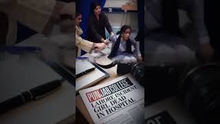 We Want justice ⚖️ Panjab College Lahore Incident Girl Dead In Hospital loveyourself sadsongs [upl. by Odrahcir]