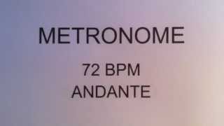 METRONOME 72 BPM ANDANTE [upl. by Shenan]