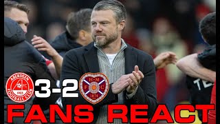 NOT BEEN TESTED YET ABERDEEN FANS REACT ABERDEEN 32 HEARTS [upl. by Ninetta]