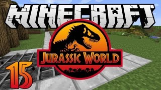 Minecraft Jurassic World  Ep 15  quotTyrannosaurus Rex and Pathsquot Rexxit Modpack [upl. by Giza]