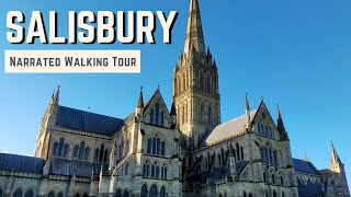 SALISBURY  4K Narrated Walking Tour  Lets Walk 2022 [upl. by Syned26]