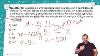 32  REVISÃƒO E CORREÃ‡ÃƒO  GRANDEZAS FÃSICAS DENSIDADE  QUÃMICA  1Âº ANO EM  AULA 322024 [upl. by Yecrad]