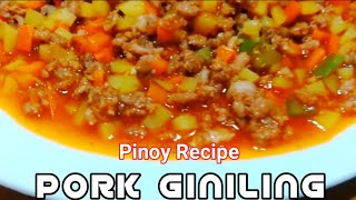 PORK GINILING WITH PATATAS AT CARROTS [upl. by Arimaj818]