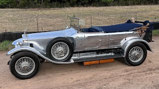 Driving a 1925 RollsRoyce Silver Ghost [upl. by Ij814]