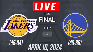 NBA LIVE LA Lakers vs Golden State Warriors  April 10 2024  LA Lakers vs Golden State Warriors [upl. by Sutherlan161]