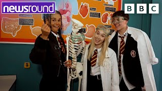 Waterloo Road Advice for starting secondary school amp behind the scenes tour  Newsround [upl. by Elicec96]