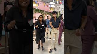 Dancing with creators 😂❤️🤌🏻  Bangalore YouTube event  shorts funwithsiblings [upl. by Armillia]