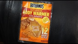 How to stay warm in cold weather  Adhesive body warmers [upl. by Peery]