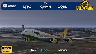 MSFS2020 LIVEParis ✈ Casablanca ✈ DakarFlyBywire A380Panafrican OPSVirtual  IVAO  New VRAAS [upl. by Unam]