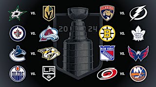 2024 Stanley Cup Playoffs  Round 1  Every Goal [upl. by Angelis357]