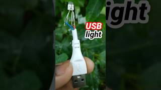 Diy how to make USB light home simple project shorts youtubeshorts taslim120 [upl. by Arobed]