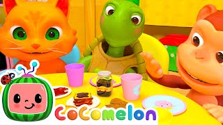 Animal Breakfast Song  CoComelon Animal Time  Learning with Animals  Nursery Rhymes for Kids [upl. by Neddy]