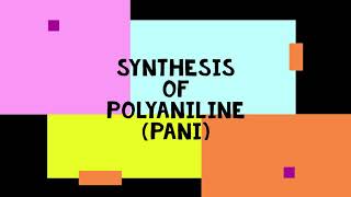 Polyaniline Synthesis Dr Chanchal Chakraborty Susmita Roy  BITS Pilani Hyderabad [upl. by On]