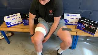 How To Apply Lineout Lifting Tape For Rugby  Tiger Tapes [upl. by Dlnaod]