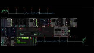 VCV Rack  Synth Piano Bass Strings Guitar revised [upl. by Attelliw782]