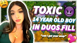 GIRL VOICE TROLLING A TOXIC 14 YEAR OLD 👿😩 [upl. by Enniotna]