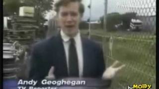 Reporter Touches A 6000 Volt Electric Fence [upl. by Swane]