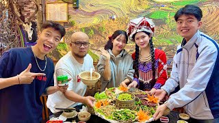 Pơ vlog  pơ đưa cô em chồng về thưởng thức mẹt lợn nhà hàng SaPa Tv [upl. by Leandra549]