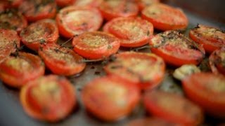 How to Roast Tomatoes for pasta sauce  Frankie Cooks [upl. by Ateekan400]