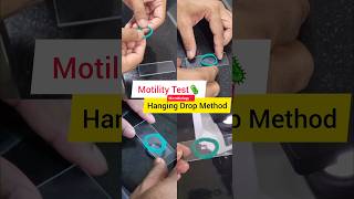 Motility Test 🦠  Hanging Drop Method  MBBS 2nd year practical shorts microbiology bacteria [upl. by Snapp]