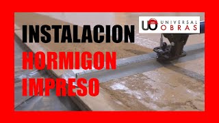 INSTALACION HORMIGON IMPRESO [upl. by Acinyt]