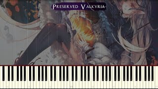 SDVX  Preserved Valkyria Piano Tutorial Synthesia [upl. by Naahsar805]