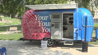 League of Women Voters of Ohio makes stop at UToledo for voter registration roadshow [upl. by Enalb]