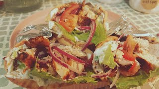 Chicken Gyro with Tzatziki sauce Easy Chicken Gyro Recipe [upl. by Acilejna]