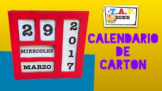 Como hacer un calendario  TAP ZONE [upl. by Belva464]