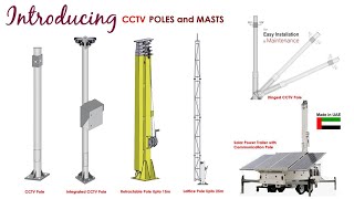 CCTV Poles Solar Communication Pole and Smart Poles [upl. by Siahc]