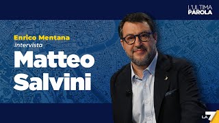 Elezioni europee 2024  Enrico Mentana intervista Matteo Salvini [upl. by Tabby]