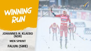 Klaebo extend recordbreaking Sprint streak  FIS Cross Country World Cup 2324 [upl. by Laiceps35]