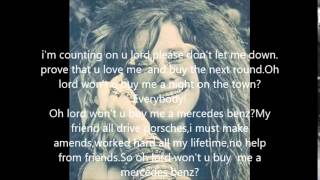 mercedes benz by Janis Joplinwith lyrics [upl. by Maxey]